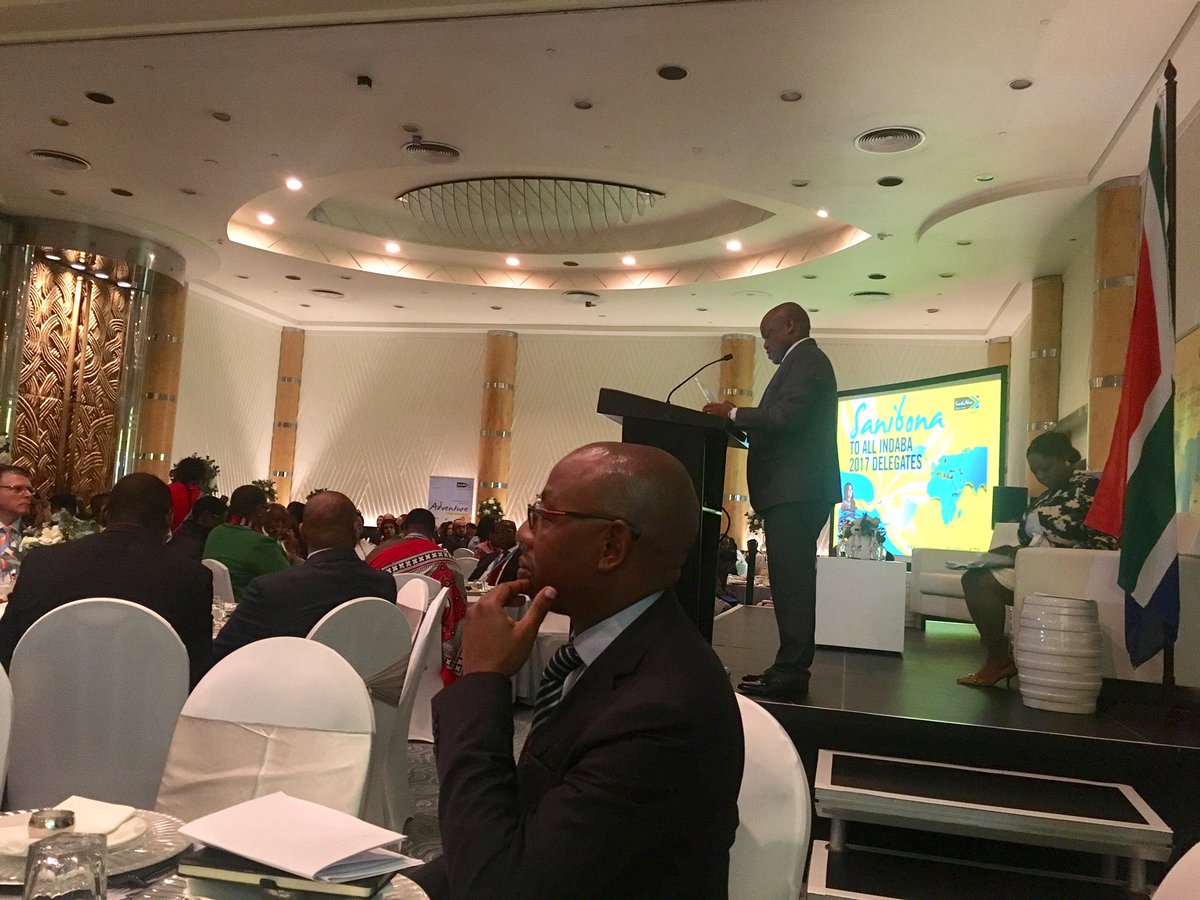 Mantombi_'s tweet photo. "We need to transform this sector. We must use tourism to eliminate poverty," MEC Sihle Zikalala. #INDABA2017 #ShotLeft @SATravelTrade https://t.co/X5hT8IQEuk