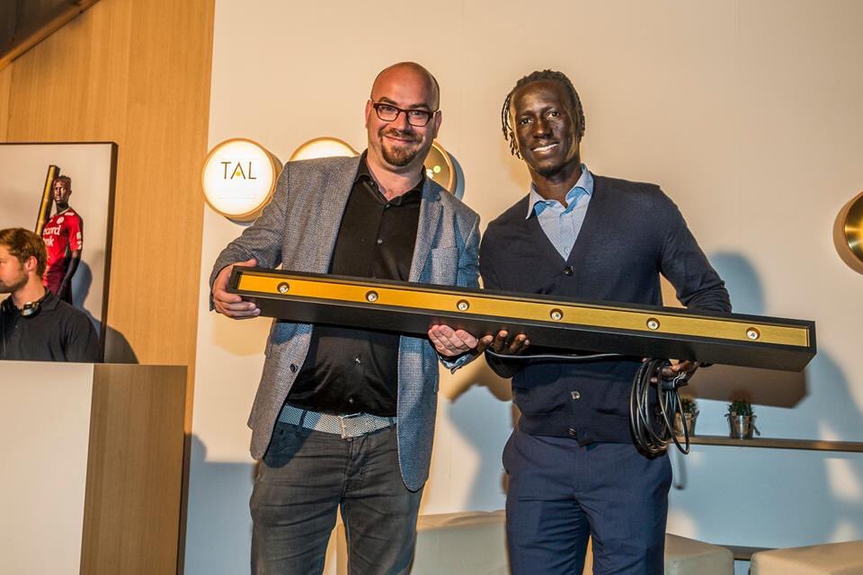 TALNV's tweet photo. NEW PRODUCT: LEYE, named after Mbaye Leye, topscorer of all times! #essevee #design #lighting #proudsponsors https://t.co/0CeWyOEkd2