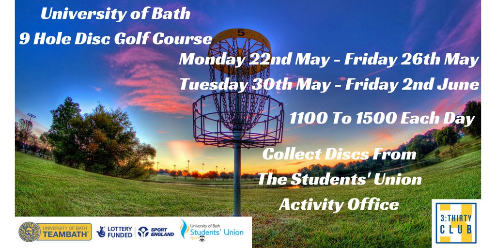 GOLF NEWS:We have moved the Disc Golf Fortnight due to the unpredictable British weather. Now Starting Next Monday <a href="/UOBathUltimate/">Bath Ultimate</a> <a href="/TeamBath/">Team Bath</a>