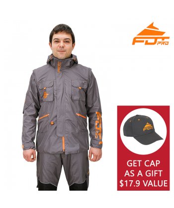 FDT_PRO's tweet image. Best #dogtraining clothes - "Pro Jacket" Dark Grey Color Check  fdt-pro.com/fdt-training-c…