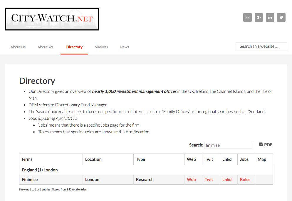 CityWatchNet's tweet image. Finimise - see Directory. "Become your own financial adviser. Understand today's financial news within 3 minutes. For free." @finimise