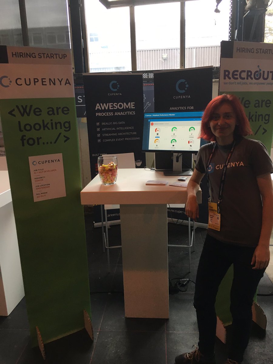 weberelm's tweet photo. At #Codemotion, drop by the @cupenya booth of you are interested in #bigdata, #ai or how to improve customer service https://t.co/hciE0n5w22