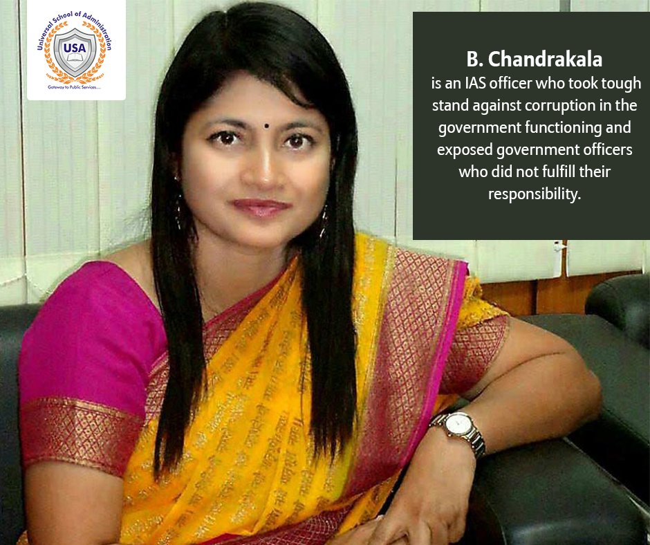Universal_S_A's tweet photo. #InspiringPeople #BChandrakala #IAS #IASOfficer #FemaleIAS #Government #corruption https://t.co/73Q0QFCNCJ