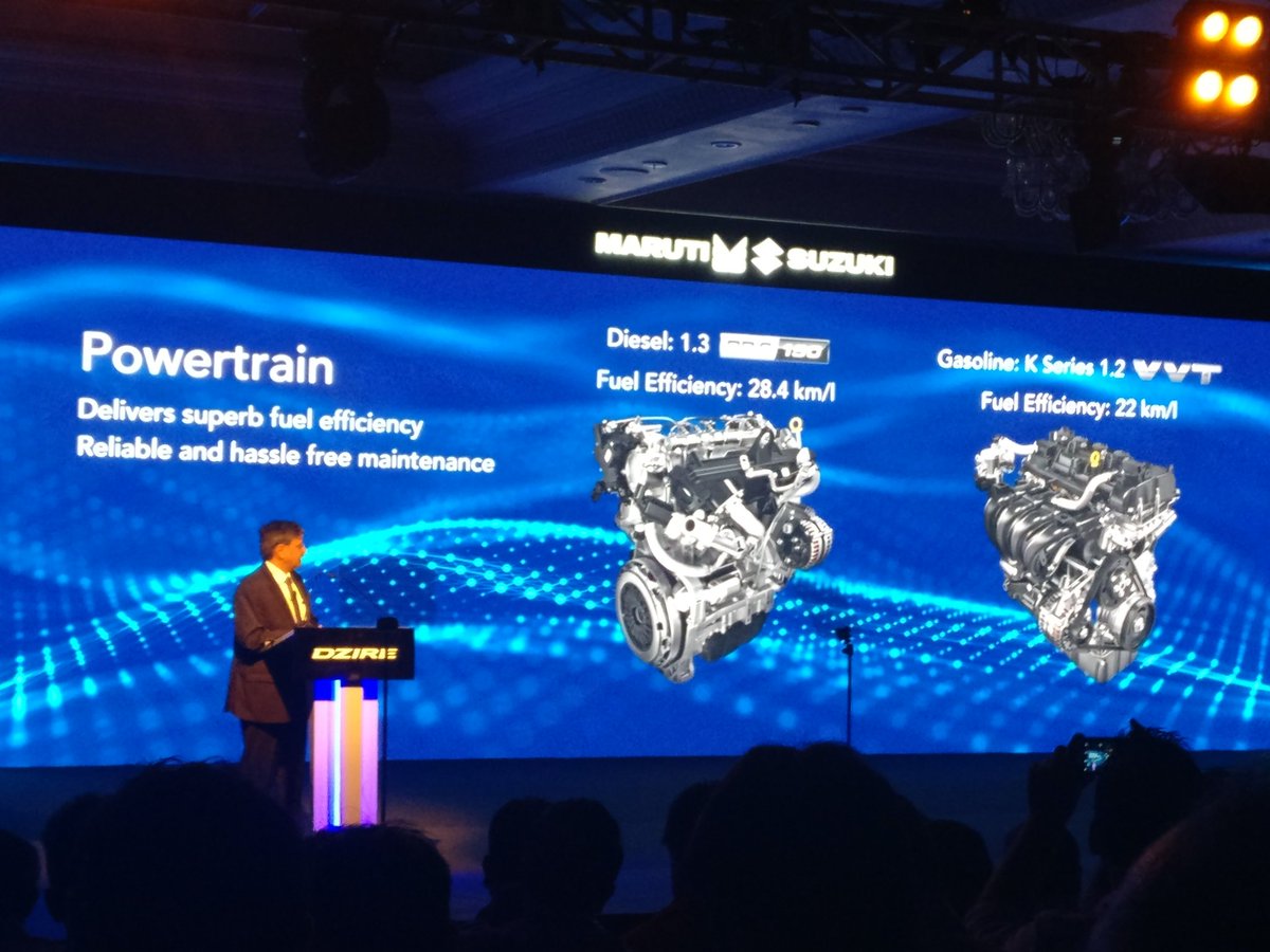 WION_Pitstop's tweet photo. The #NewDzire Powertrain is out. Who better than @CVRAMAN61 to take us through the technicalities. @marutidzire #Dzire @joinsumit https://t.co/jAWTkCrCln