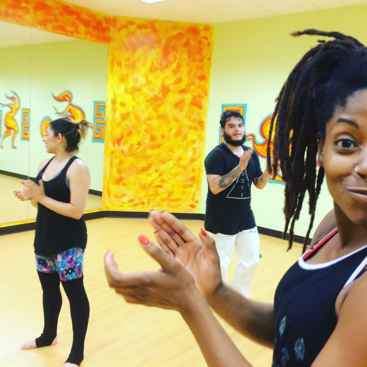 CapoRiverside's tweet photo. Myeshia, one of our newest members, also teaches a Jamaica Jam class @InfuseYourWorld @CityOfRiverside #capoeira https://t.co/RM4pX7sZK3