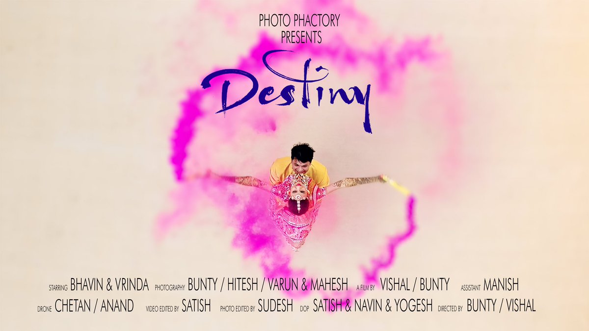 vrinda_90's tweet photo. Our Full Wedding Teaser❤️
Photo Phactory presents
"DESTINY"
Featuring
Bhavin & Vrinda
#24Dec2016 #VriVinKaVivaah
https://t.co/CDQ27J1PJ8 https://t.co/IIQC7pkl83