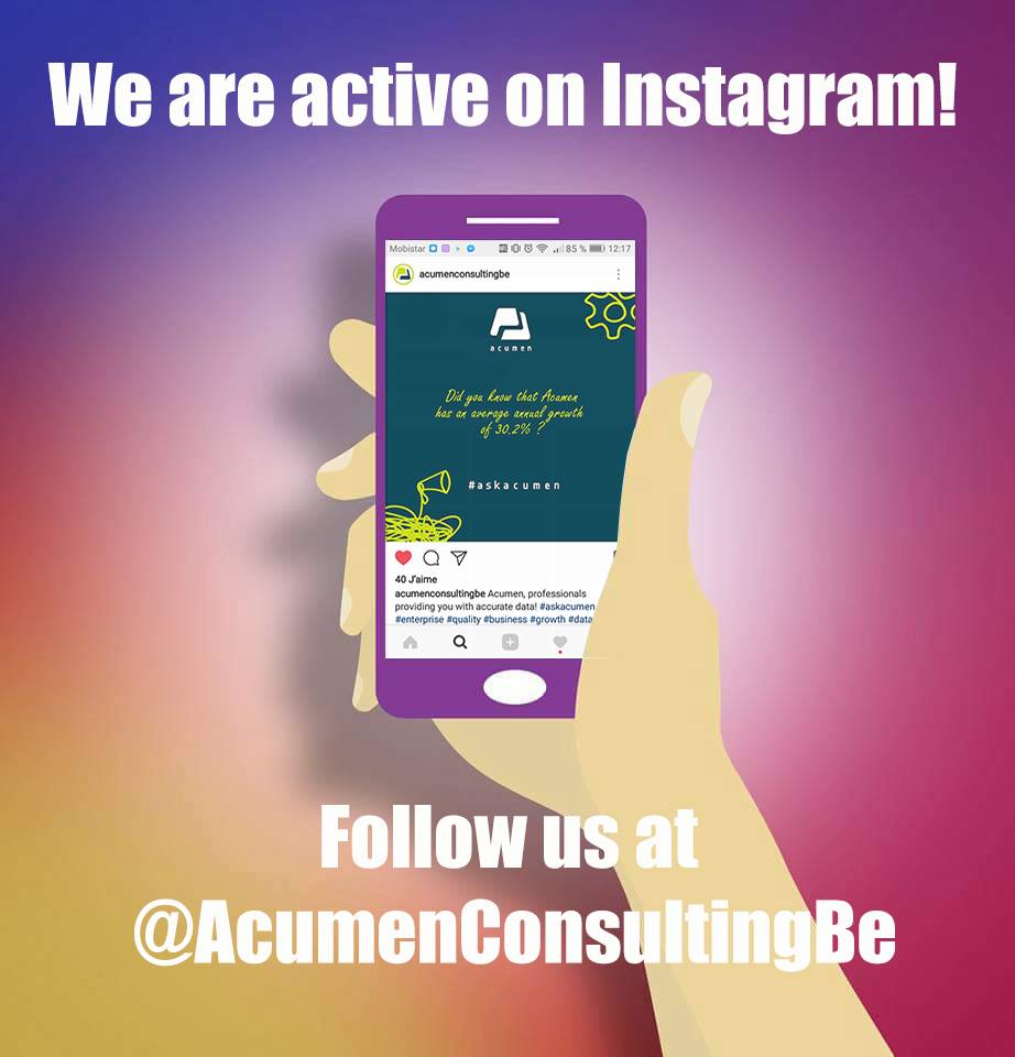 AcumenBE's tweet photo. We are active on Instagram! Be sure to follow us for catchy facts about analytics! #AskAcumen #Instagram #analytics #facts https://t.co/5ICVydx4UW