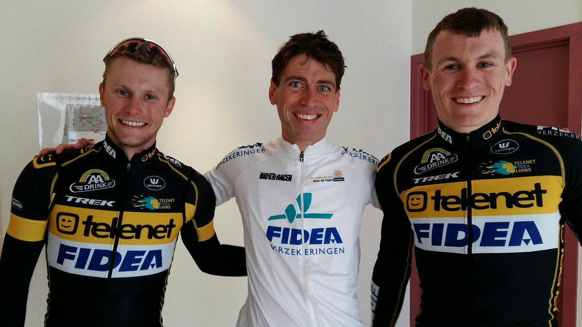 Zo'n dag waarop collega's met hun idolen kunnen fietsen! Ook dat is #FideaFietst Dank <a href="/cornevankessel/">corne</a> en <a href="/AertsThijs/">Thijs Aerts</a> om er bij te zijn!