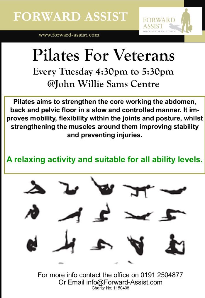 ForwardAssist1's tweet photo. Tuesday: The Busiest Day Of The Week! #Cook2Give #VeteransDropIn  #Pilates #YogaForVeterans #MentalWellbeing #PhysicalHealth https://t.co/SAXyNGuAdO