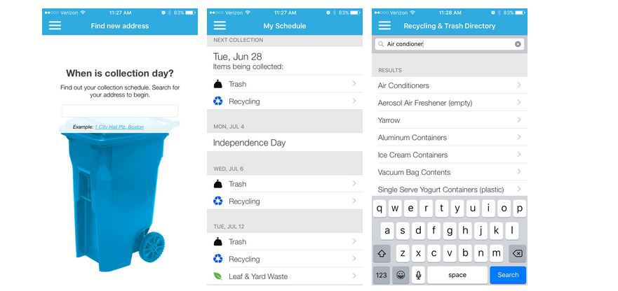 icoscommunity's tweet photo. TrashDay: A mobile app supporting customer service for waste management by #ReCollect.net… https://t.co/V1gK17xYxb https://t.co/ntOSidhWOD