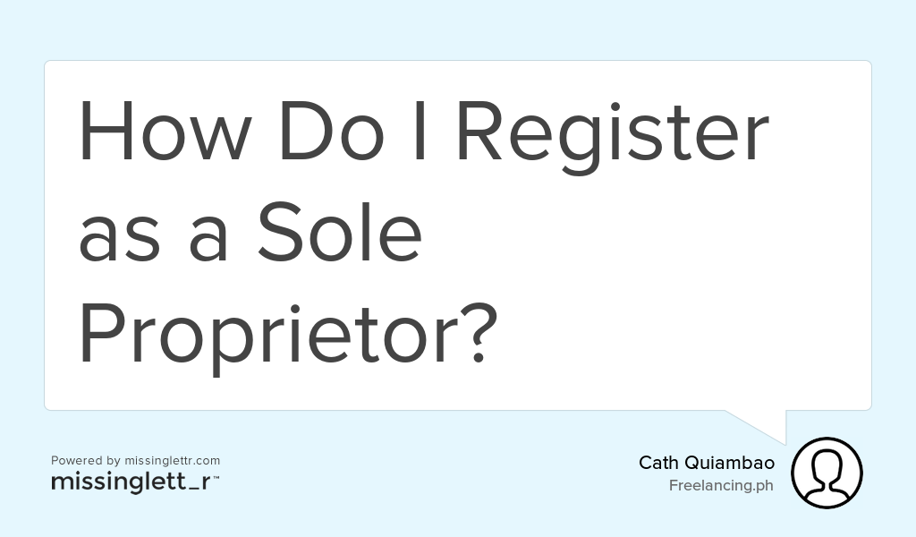 Freelancing_PH's tweet photo. "How Do I Register as a Sole Proprietor?" https://t.co/1ZBYfGzdl2 #Freelancers #Tax #Freelancer #freelancing #bir https://t.co/7YVJ1JnHrM