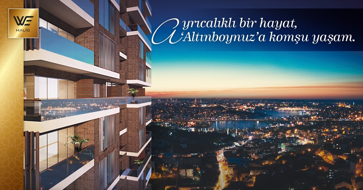 wehalic's tweet photo. We Haliç’in seçkin rezidanslarında, düşlediğiniz hayat için bütün ayrıntılar düşünüldü. https://t.co/l3iwpLH574 https://t.co/xcQQQftFJw