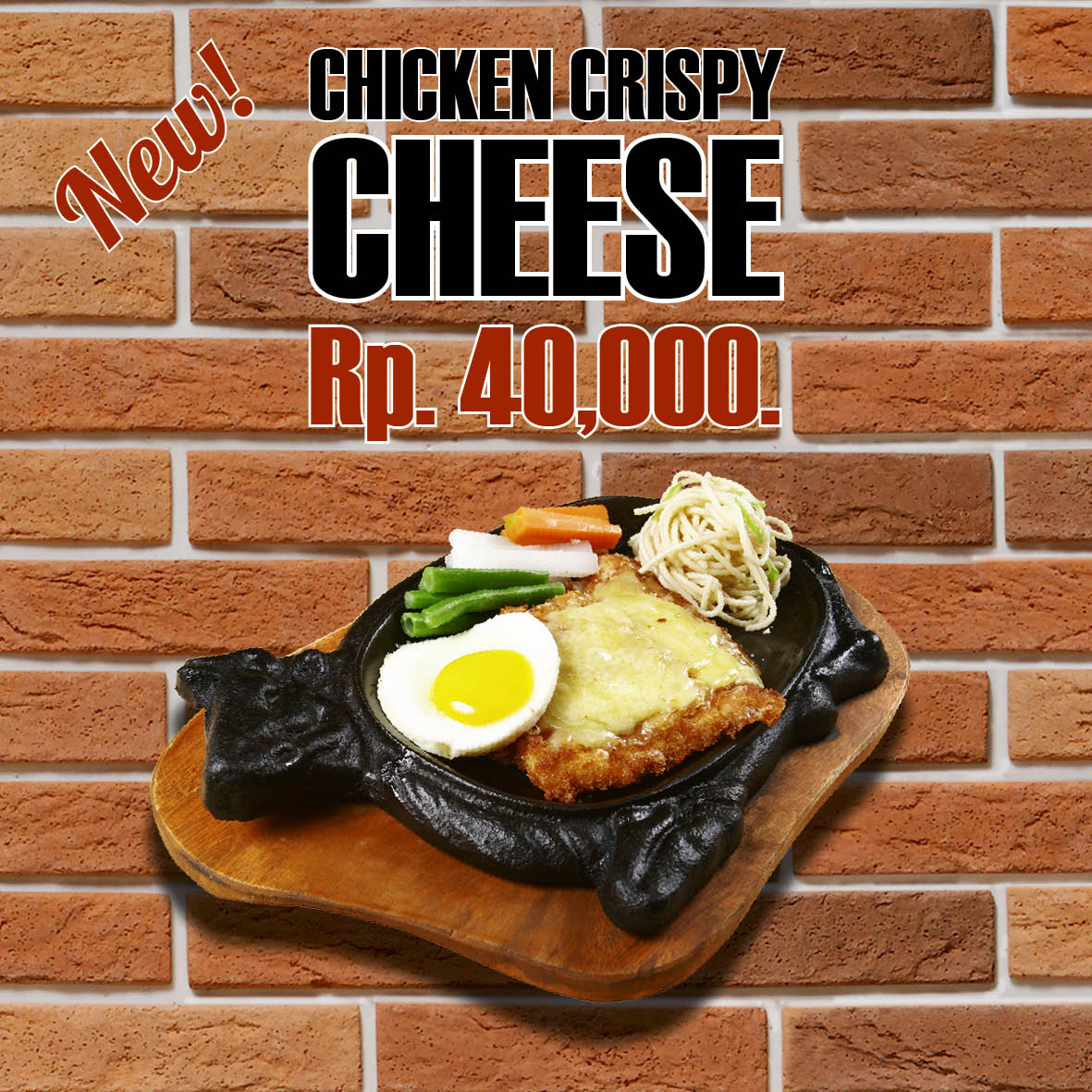 Second, to those who wants to be cheesy we have Chicken Crispy Cheese for you ❤😚

#SteakInn #SteakInnJkt #Lokasari #Jakarta