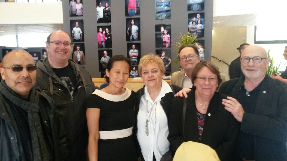 CNetthavongs's tweet photo. J'étais samedi soir au Vernissage de l'exposition "portraits de Campésiens " à l'hôtel de Ville de Champs sur Marne. Agréable moment. https://t.co/FhDOCUIFNk