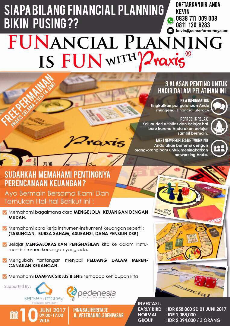 Daftarkan diri Anda sekarang juga ke :
Pedenesia : 0811 120 8283
Kevin : 0838 711 009 008
Email : kevin@senseformoney.com

Sampai bertemu 😊