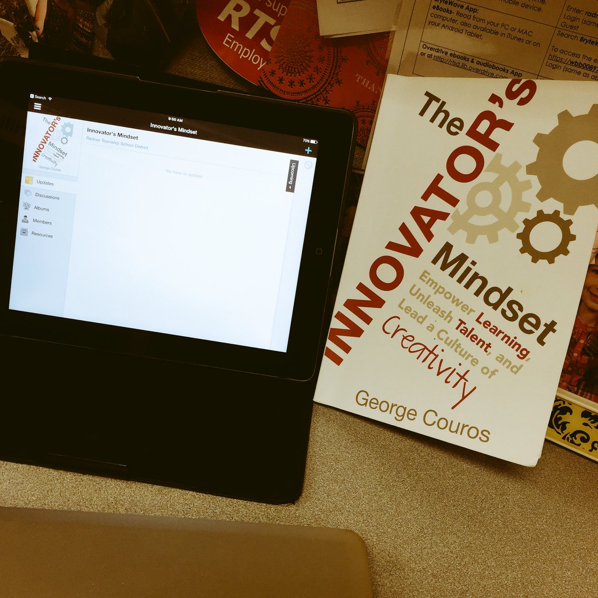 Planning book club meetings 4 my faculty friends. Glad we have choice on #rtsdpdday <a href="/RadnorTSD/">Radnor Township School District</a> <a href="/gcouros/">George Couros</a> <a href="/Schoology/">Schoology</a>