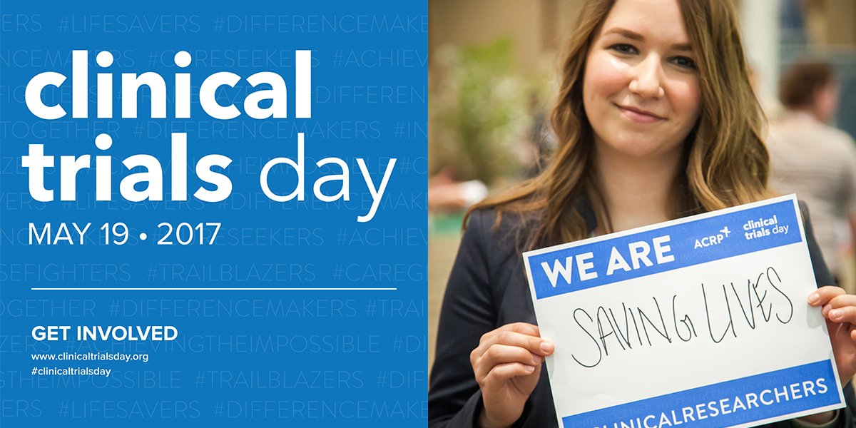 Happy #clinicaltrialsday! Join the celebration by telling us what you are doing as a #clinicalresearch professional. bit.ly/2q0Tm1d