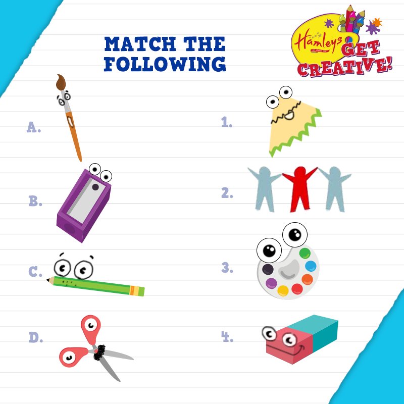 Hamleys_India's tweet photo. Have you matched yet? #GetMatching #GetCreative Register https://t.co/kcgTSK1g2G #ContestAlert #Hamleys #Matchthefollowing #Art & #Craft https://t.co/QKbbrFottp