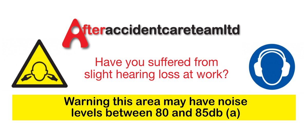 AfterAccidentCT's tweet photo. Have you suffered from slight hearing loss at work? 

Call us on 08000234147and speak to one of our specialist. https://t.co/oSkf5RUeXR