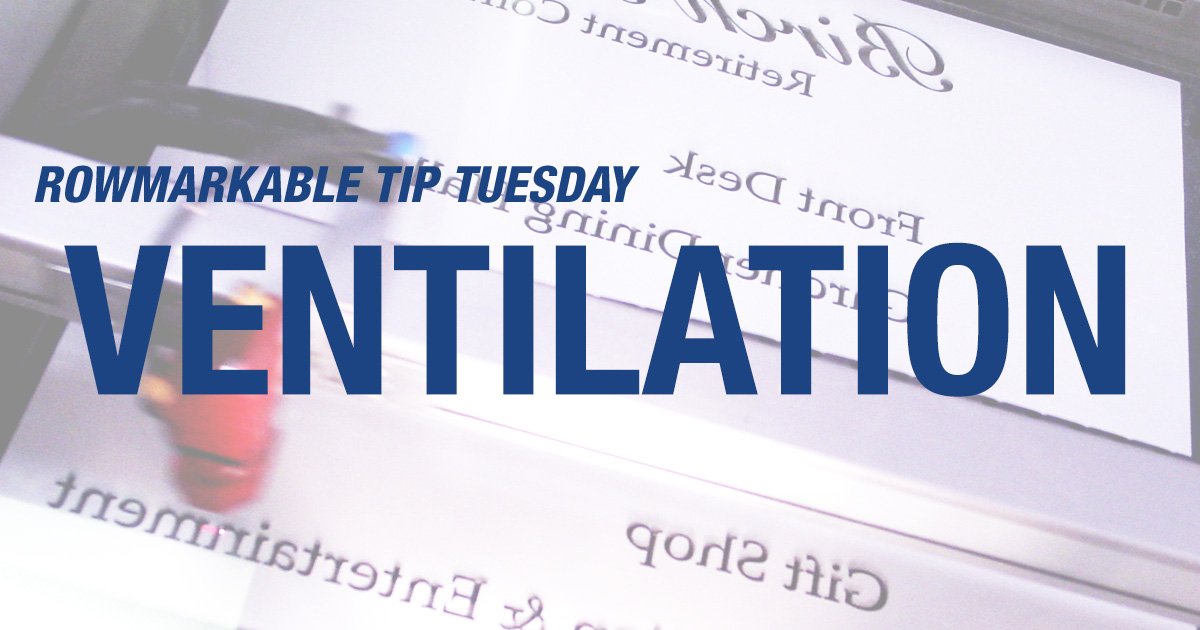 Rowmarkable Tip Tuesday- Ventilation! Check out our FB page for the full tip! ow.ly/rqA9307gqFR  #ROWMARKable