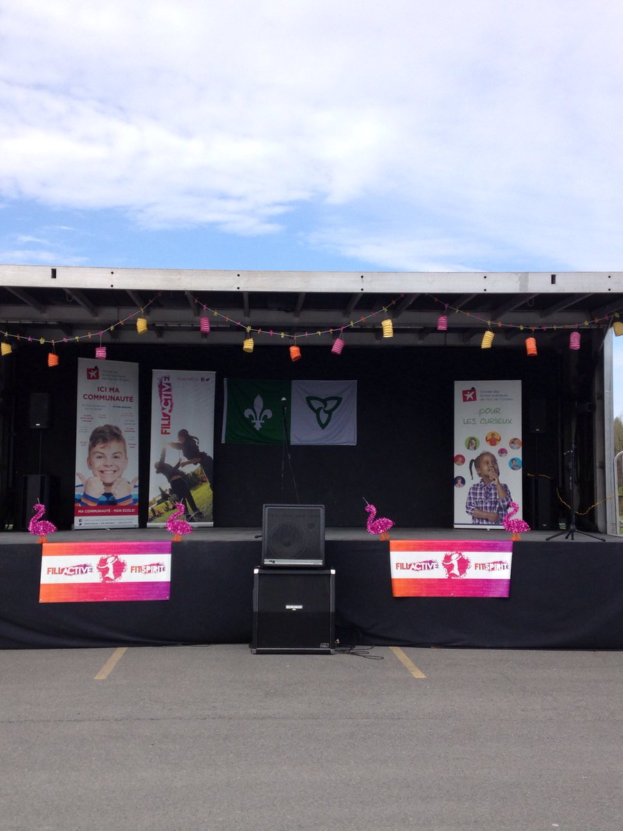 Nous accueillons la course de la Fitclub aujourd'hui!