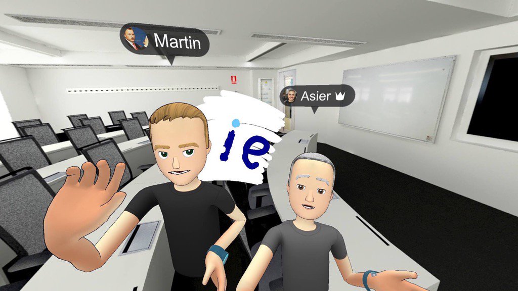 Martin_J_Boehm's tweet photo. Greetings from Madrid with the virtual reality selfie @Assoc_of_MBAs ! Hope you enjoyed the session. https://t.co/Yis2SshaSe