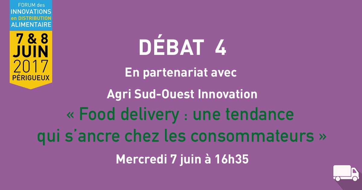 AP_FODALI's tweet image. « Food delivery : une tendance qui s’ancre chez les consommateurs », sujet du 4ème débat de #Fodali le 7/06 à 16h35