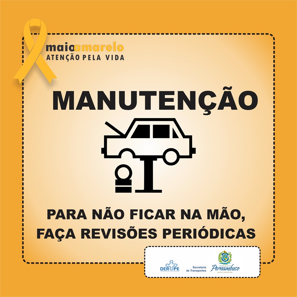 Fazer aquele check-up periodicamente é a melhor solução para quem quer evitar problemas na estrada.  
#maioamarelo