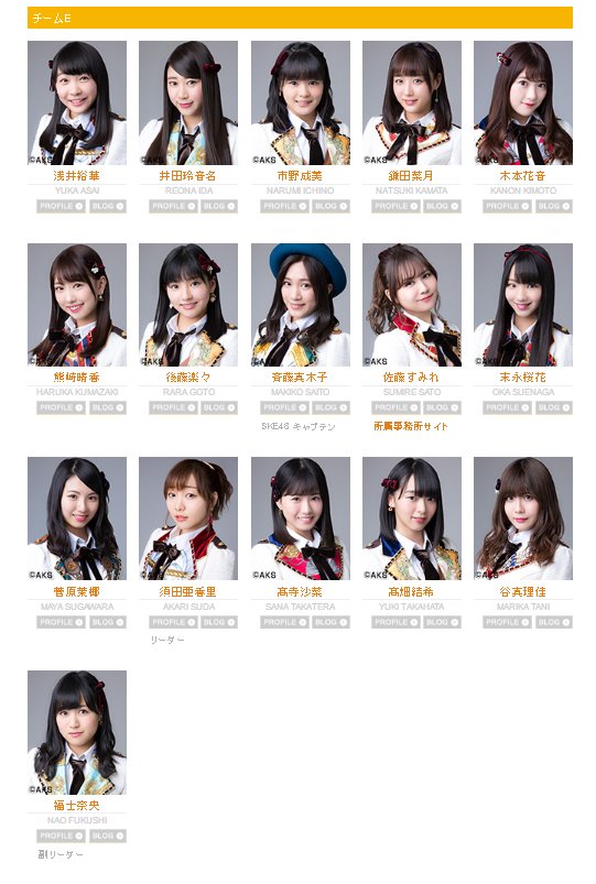 MRK48 on Twitter: "[PICT] SKE48 Members New Profile Picture | Team S, Team  KII, Team E &amp; Trainee #QT https://t.co/1zq5g2y4jZ" / Twitter