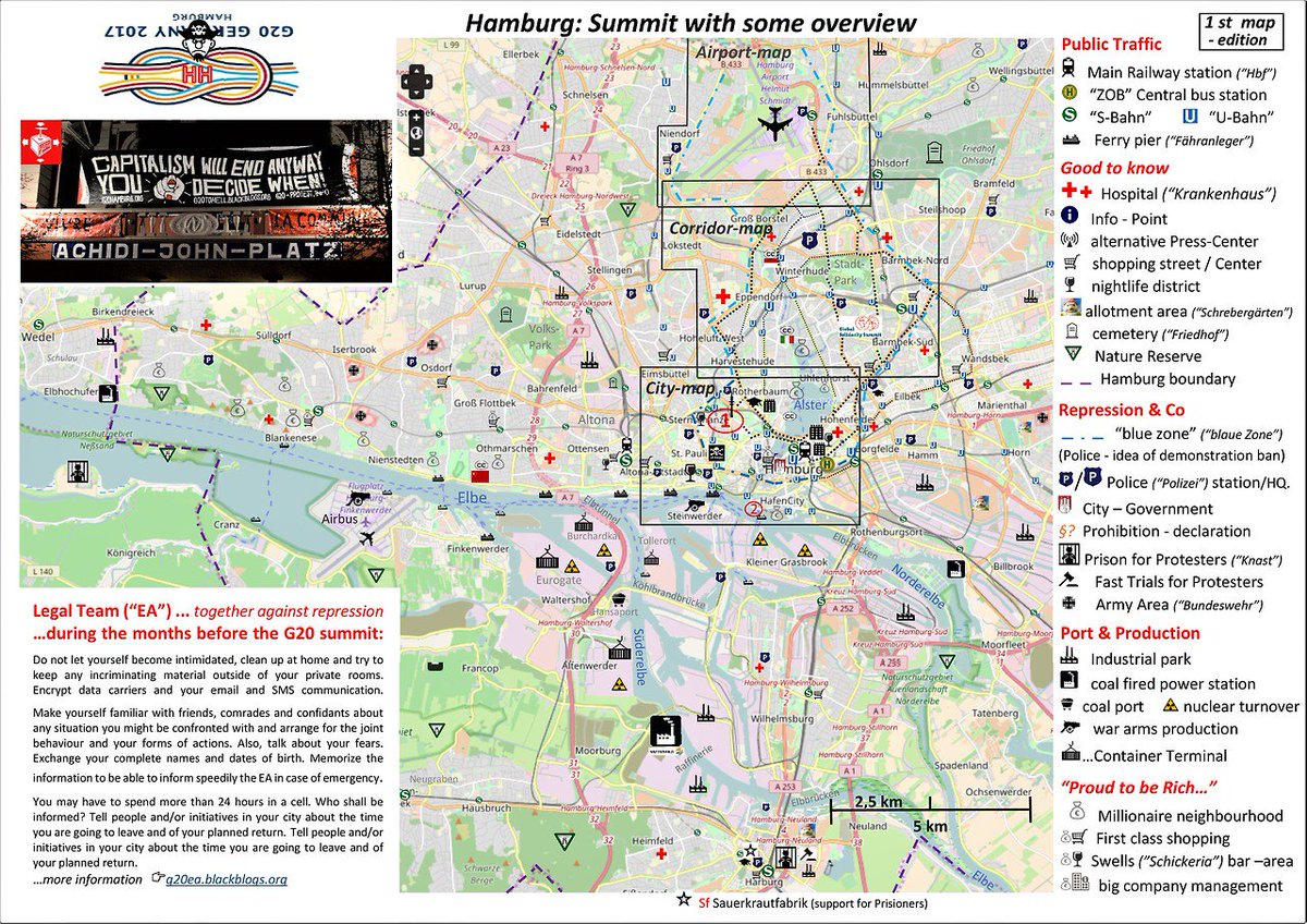 NoG20_2017's tweet photo. #towardsG20 Pläne Karten Maps - Hilfe beim Navigieren: Diese u.a. Karten #Hamburg’s zu den #NoG20-Aktionstage hier: https://t.co/FnlsBojT8X https://t.co/fSziLbWbdg