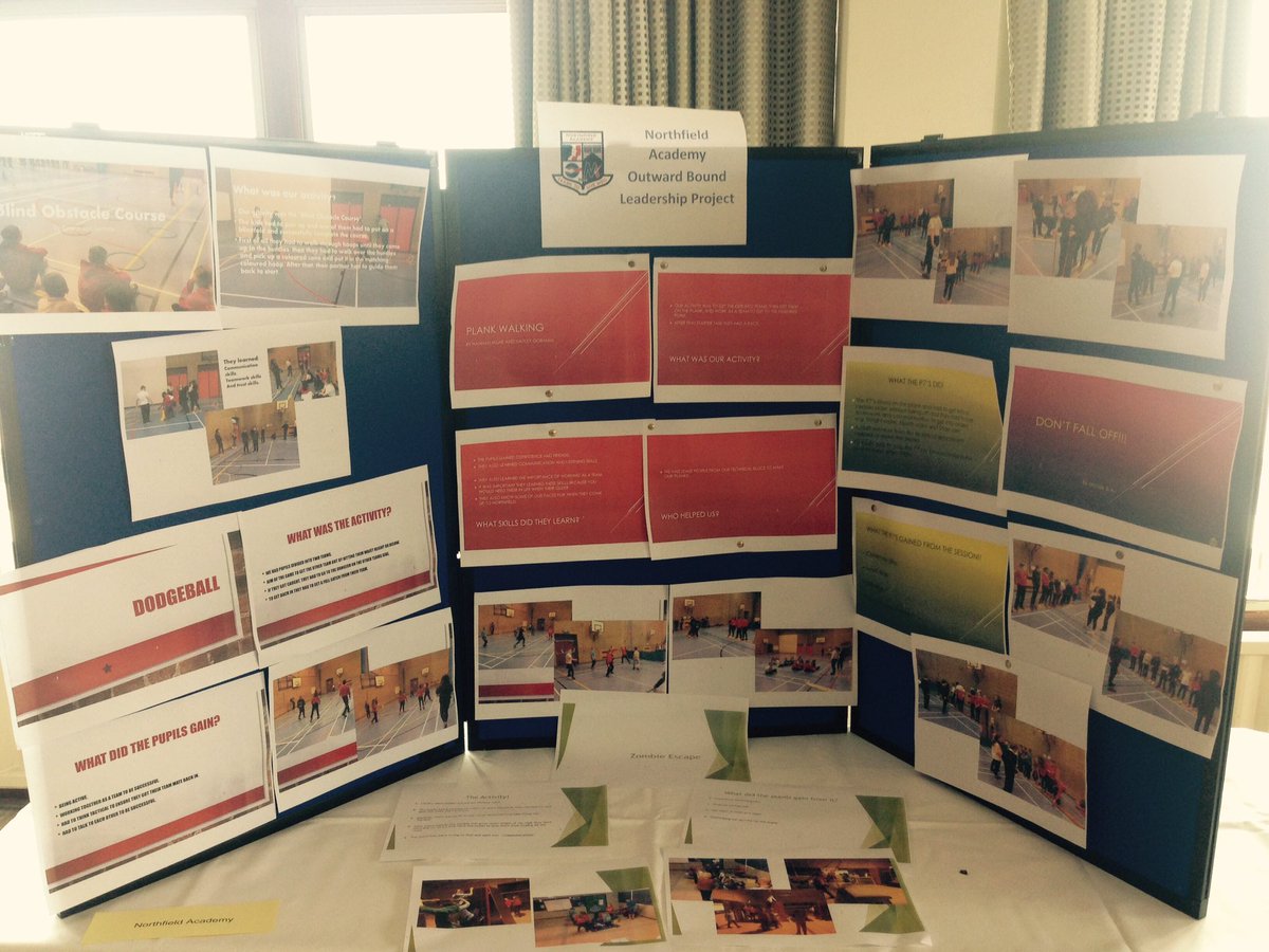 northfieldaca's tweet photo. Display board ready for the @OutwardBoundUK Leadership event #aspiretobeoutstanding https://t.co/9Yir9Jrbfd