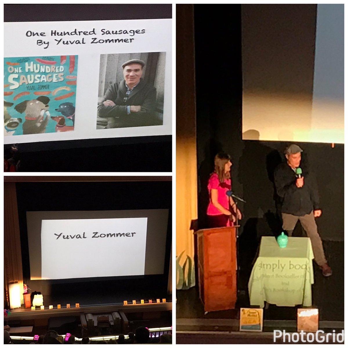 272BookFaith's tweet photo. The lovely Yuval Zommer on stage at #bookfactor2017 in Stockport 🌟
Loving all the 🐶🐶🐶🐶 performances 🌟
@yuvalzommer @templarbooks 
#kidlit 📚 https://t.co/9G7E0zOMC1