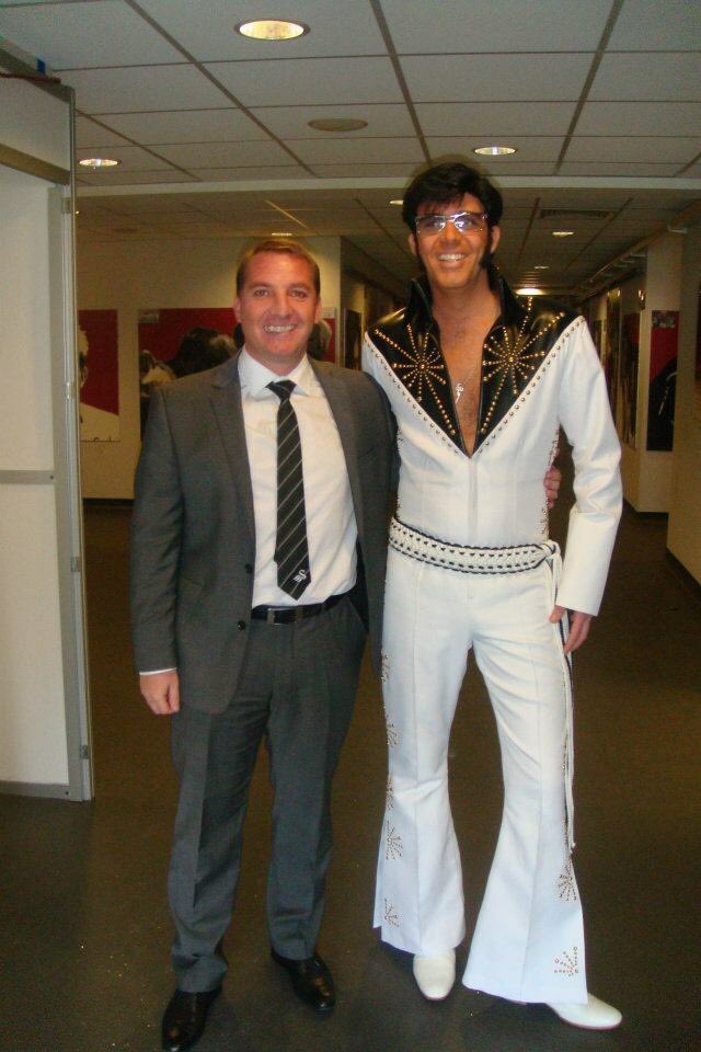 5 years ago. 
Singing to 20,520 Swansea &amp; Liverpool fans was amazing. #elvis #elvispresley #elvistribute #swansea #liverpool #lfc