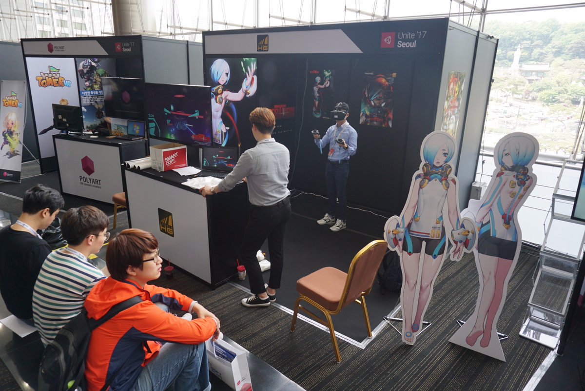 YJMGames's tweet photo. Thank you for coming today and see you again tomorrow! :) #YJMGames #StudioHG #OverturnVR #SmashingtheBattle #VR #gamedev #indiegame #unity https://t.co/o8cc6tL1cU