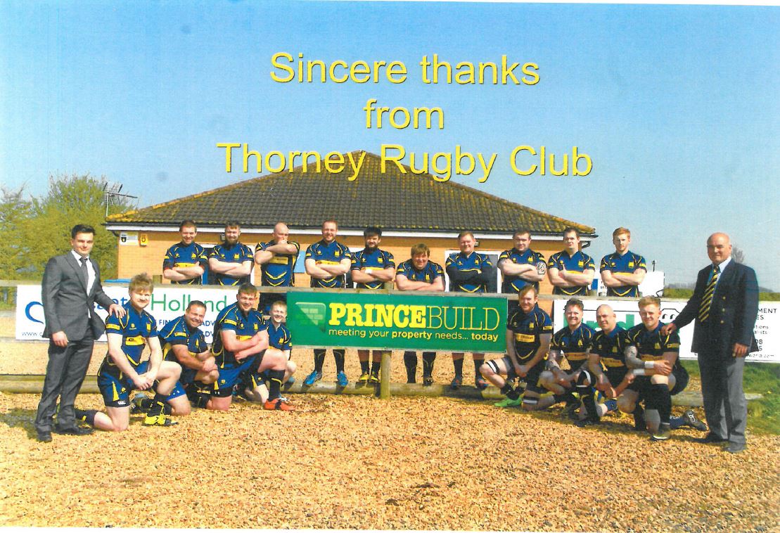 Very pleased to be supporting <a href="/ThorneyRUFC/">Thorney Rugby Club</a>