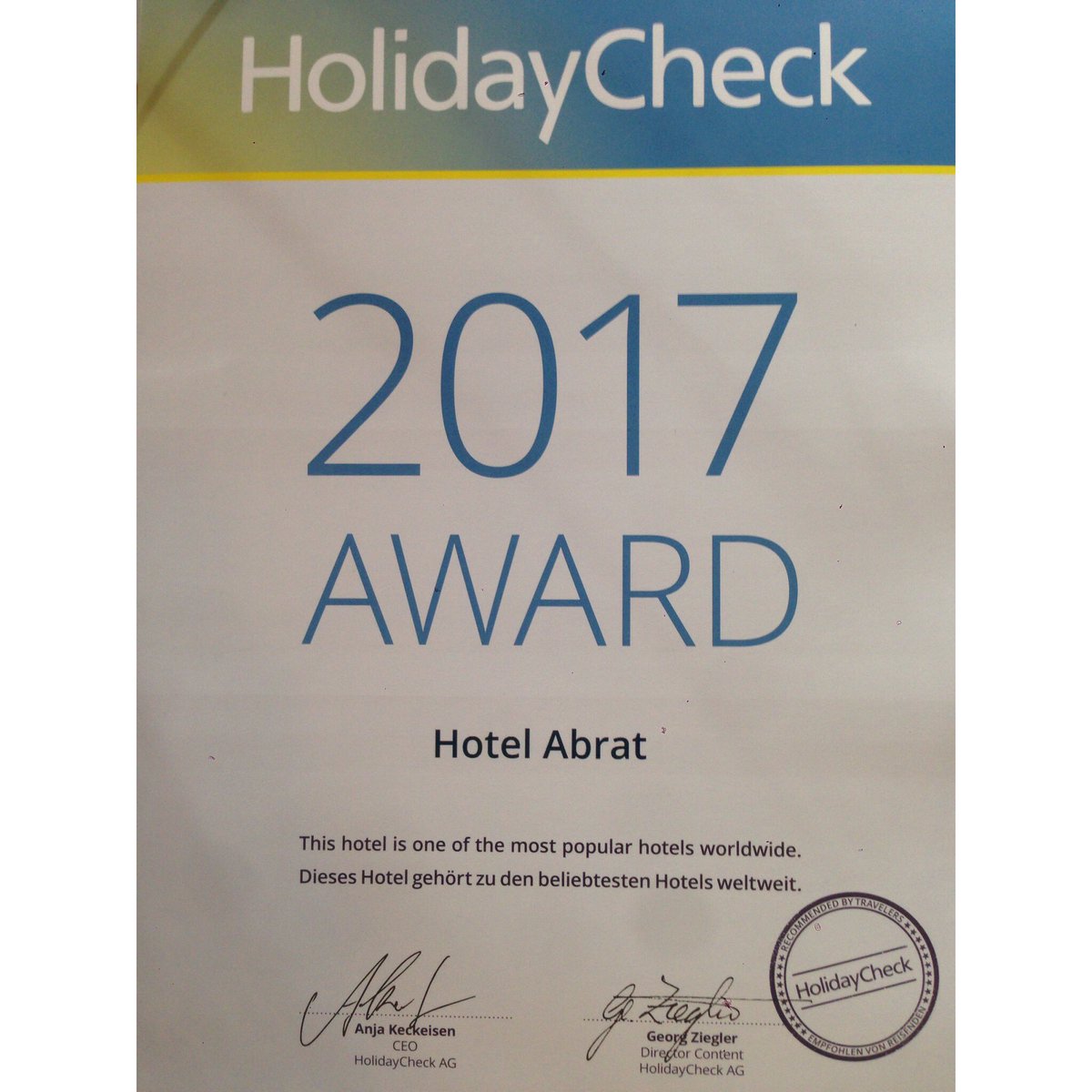 HotelAbrat's tweet photo. Nuestra meta es tu felicidad!!

Our goal is your happiness!!

💪🎖🛎

#guestreviewawards #happytomakeyouhappy
#alwaysimproving https://t.co/kIBHzJM1Kc
