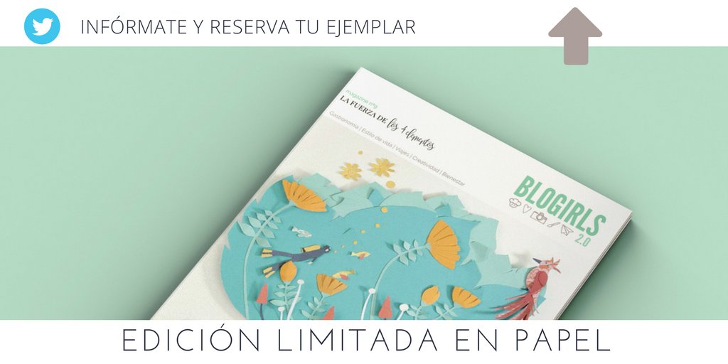 BlogirlsMag's tweet photo. Esta edición de #BlogirlsMag viene con una novedad... ¡puedes tenerla en papel! 😍
Rellena el formulario y listo >> https://t.co/iLwgo9F2Gs https://t.co/BjpiESDjkV