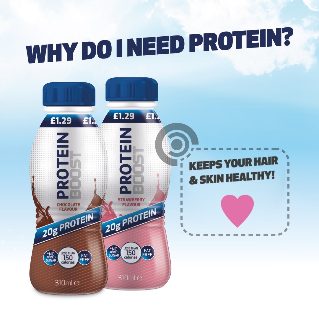 Protein helps to keep your hair and skin healthy!
#Benefitsofprotein #health #toptiptuesdays