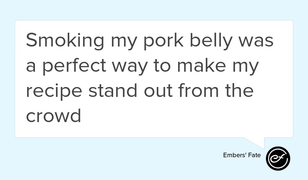 "Smoking my pork belly was a perfect way to make my recipe stand out from the crowd" goo.gl/2Ww472 #Food #Chinese #NewYorkCity