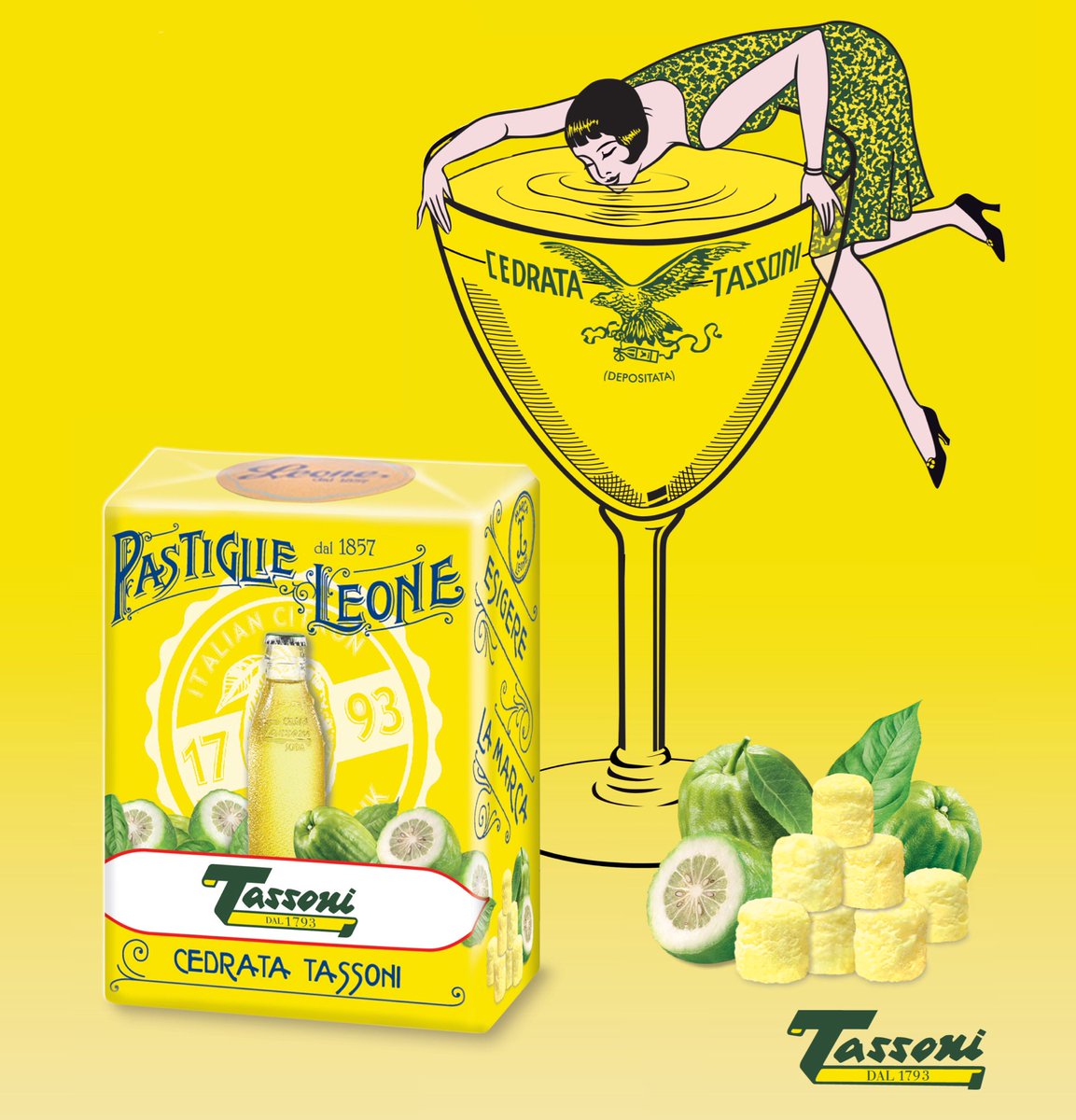 Fresche, frizzanti e vivaci: le nuove #pastiglieleone alla <a href="/CedrataTassoni/">Cedrata Tassoni</a> ☀️🍋🍹 un assaggio di sole da portare ovunque! #vintagelove