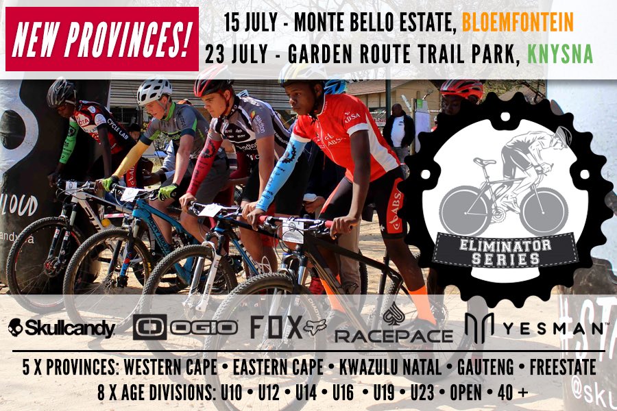 One_Move_Ment's tweet photo. Don't forget that entries are open for the whole ELIMINATOR SERIES.

https://t.co/KvxKiipxtG

WP, KZN, GP... also Free State &amp; Eastern Cape! https://t.co/y3xlr3YIgP