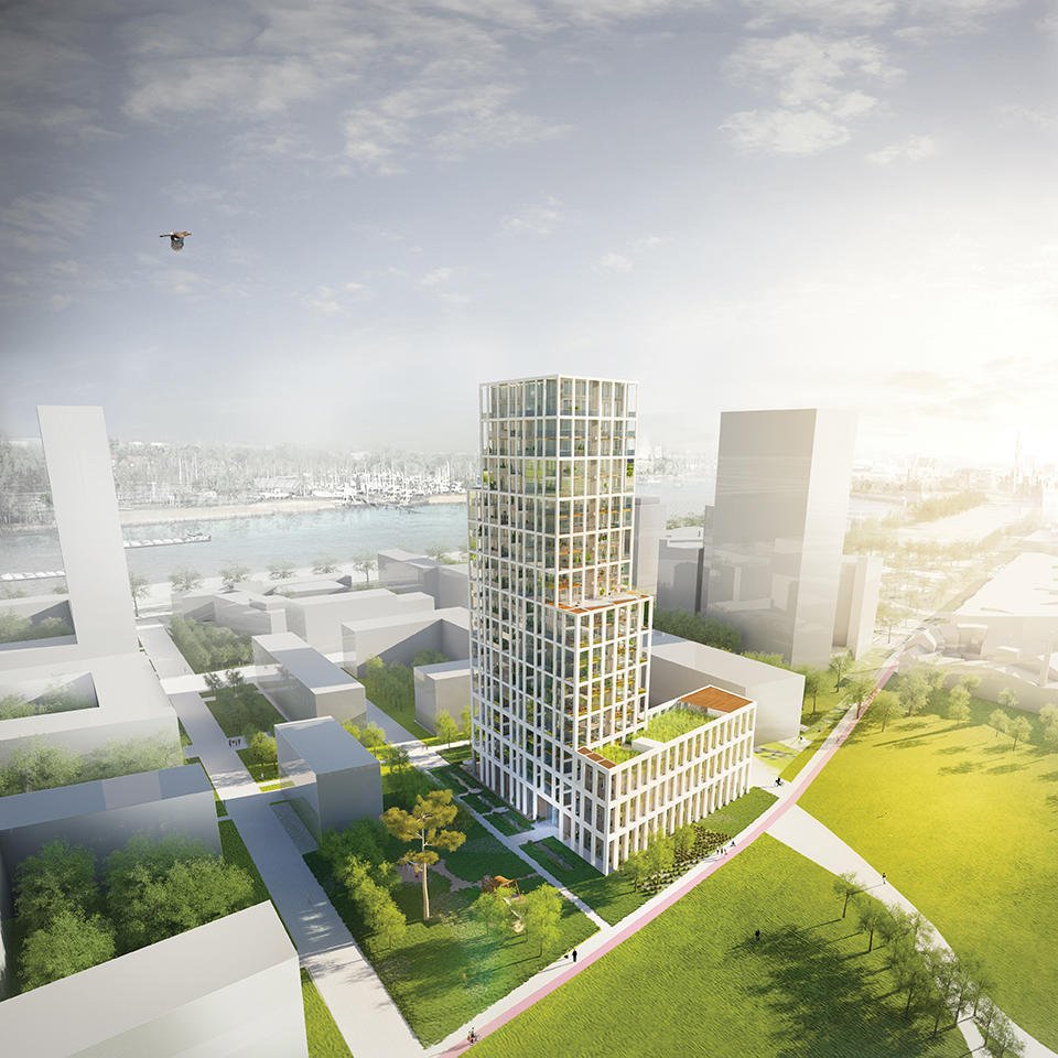 Zuiderzicht Antwerp: sustainable residential tower by KCAP Architects&amp;Planners and evr-Architecten.
fal.cn/uF86