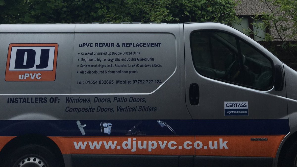 Our new van sign written and ready to support our existing fleet