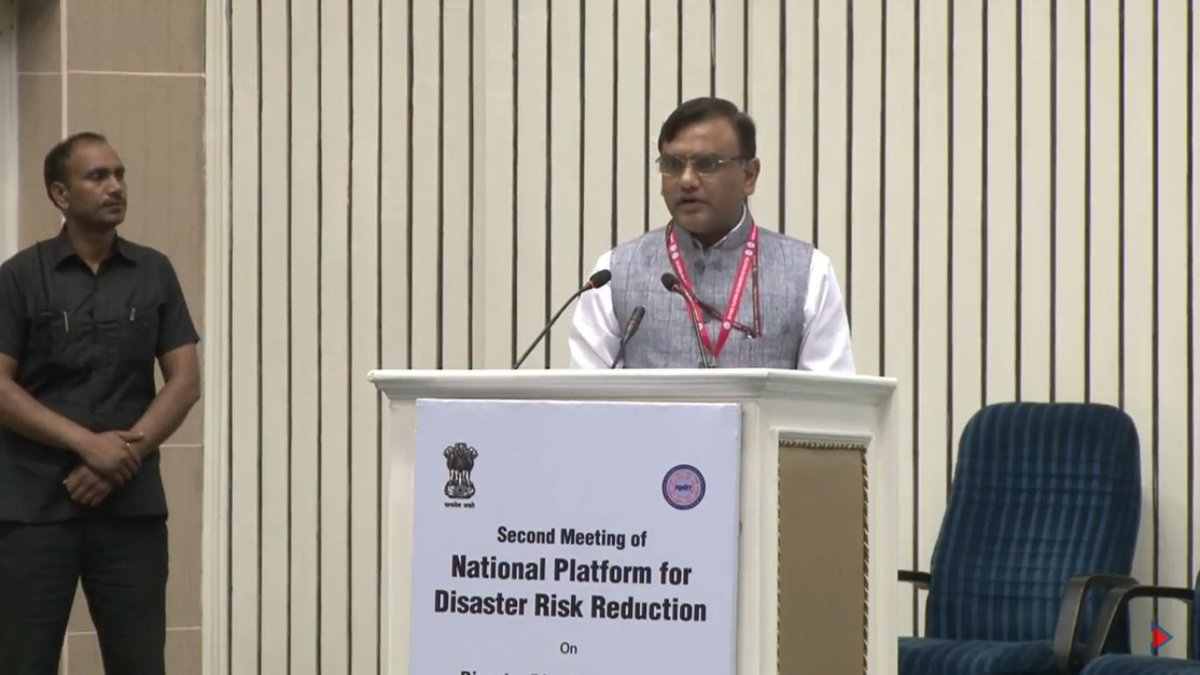 ndmaindia's tweet photo. #NPDRR2017 #LIVE: https://t.co/8oq8Sxjcdh Sh. Sanjeev K. Jindal, JS (DM), MHA, summarising discussions that happened at NPDRR 2017 https://t.co/CwtbJEnd71