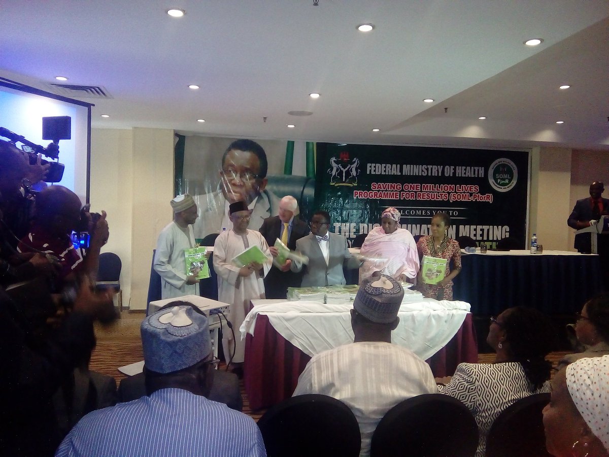 We witnessed the unveiling of the #NHFS 2016 handbook. This is the beginning of a new era of primary healthcare development in #Nigeria.