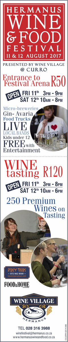 winevillage's tweet photo. TICKETS FOR #HWFF2017 ARE AVAILABLE Book now at @Computicket
https://t.co/vVebxucidc https://t.co/kw4DMXMRn1