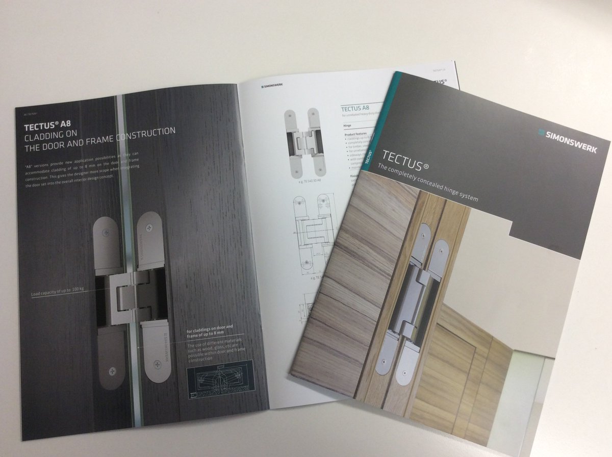 simonswerkuk's tweet image. Get in touch to request a copy of our TECTUS® concealed hinge brochure #concealedhinge #hinges