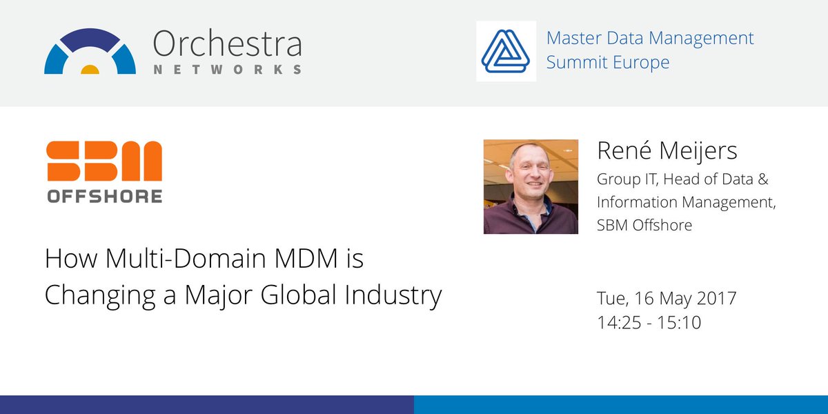 orchestramdm's tweet photo. Today at #MDMDG in London - Don't miss SBM Offshore presentation: How #MDM is changing a major global industry https://t.co/yW0WgH1IBC