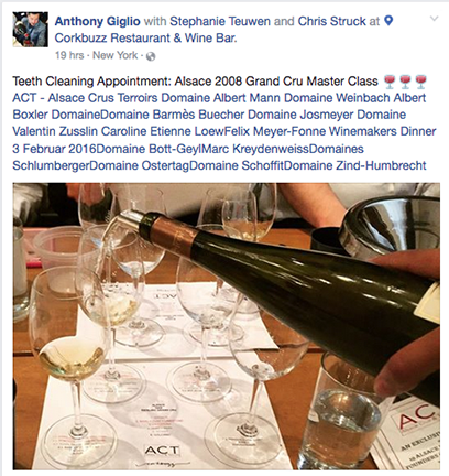 drinkAlsace's tweet photo. How @anthonygiglio cleaned his teeth. Racy #Riesling #Alsace @ACT_Alsace #AlsaceROCKS #Terroir #pureExpression https://t.co/sh1l9Mgkv9