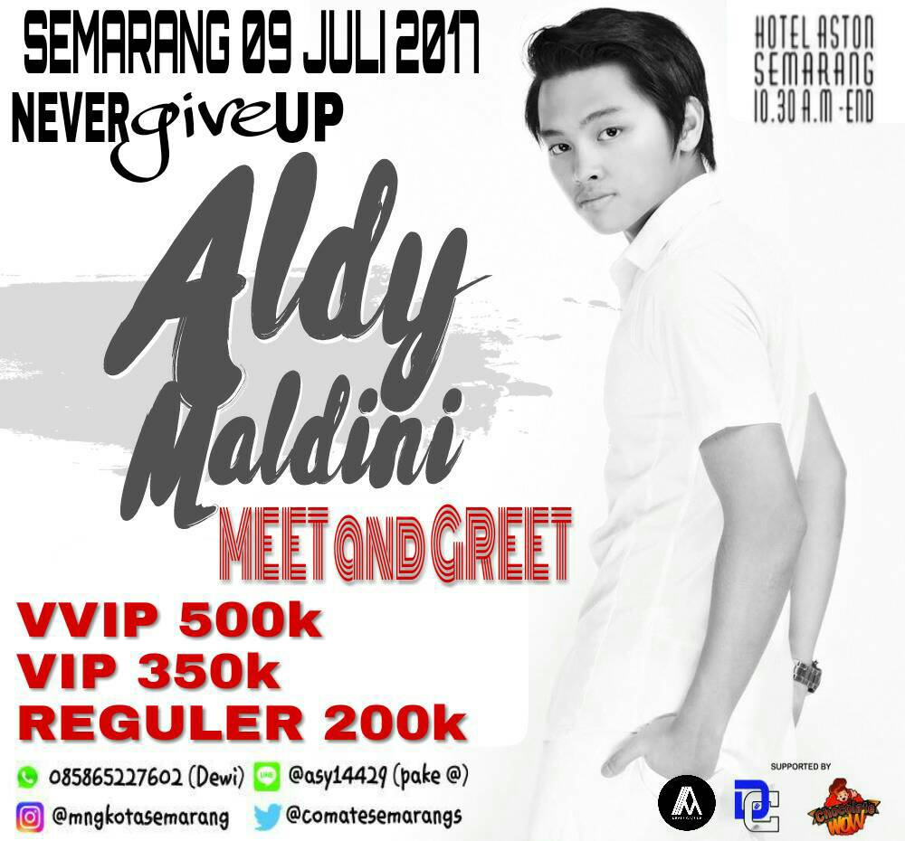 AloversSMRG_'s tweet photo. New HTM guysss!!!
Buruan diserbu tiket MnG @AlvaroMaldini1 di Semarang.
Jangan sampe kehabisan yaaa https://t.co/3wP7jsuebV